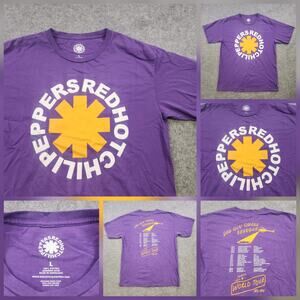 Red Hot Chili‎ Peppers T Shirt Mens L Large Unlimited Love World Tour 2022 2023